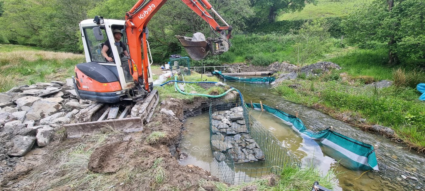 Hydro weir refurbishment at Mochnant
